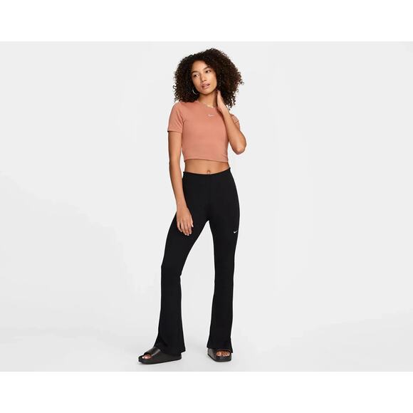 NWT 2024 Nike Essential Cropped T-Shirt Slim Fit Tee Modern Center Swoosh Large - Picture 11 of 11